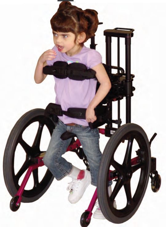 The KidWalk I lets children with limited mobility move around independently, promoting interaction and exploration, and encouraging development 
