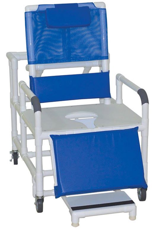 30 in. Internal Width Bariatric Reclining Shower Chair (700 lb Weight Capacity)