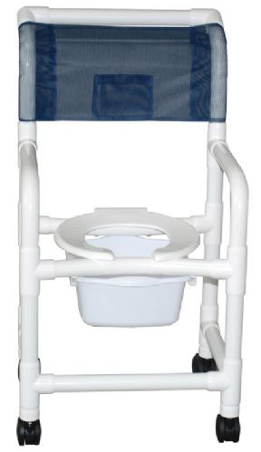 18 in. Internal Width Echo Shower Chair with 10 Quart Pail