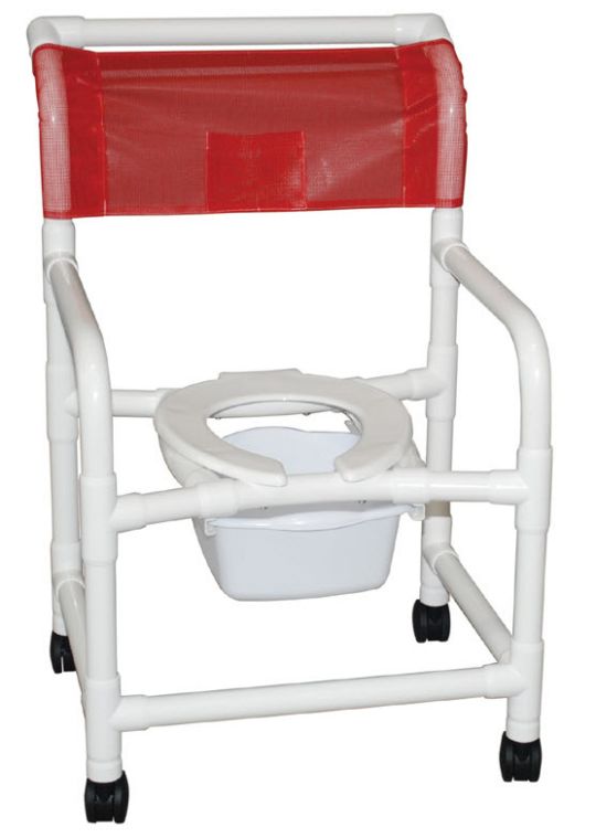22 in. Internal Width Echo Shower Chair with 10 Quart Pail