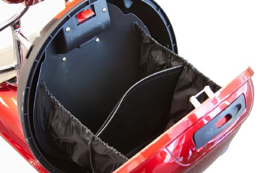 Detailed View of the Interior of the Removable Back Storage Basket