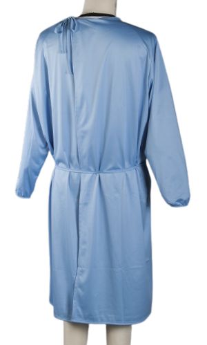 Back view of the gown of the Level 1 Reusable Isolation Gown
