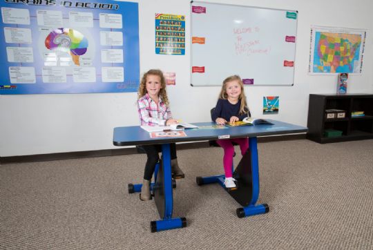 Two-Person Pedal Desk - Super Small for K-2nd Grade
