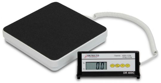 Detecto Portable Scale 400 lb x 0.5 lb Capacity 