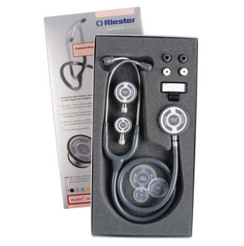 Senator shorthand Fisherman Tristar Stethoscope with 3 Chestpieces for Adult, Baby, and Neonatal
