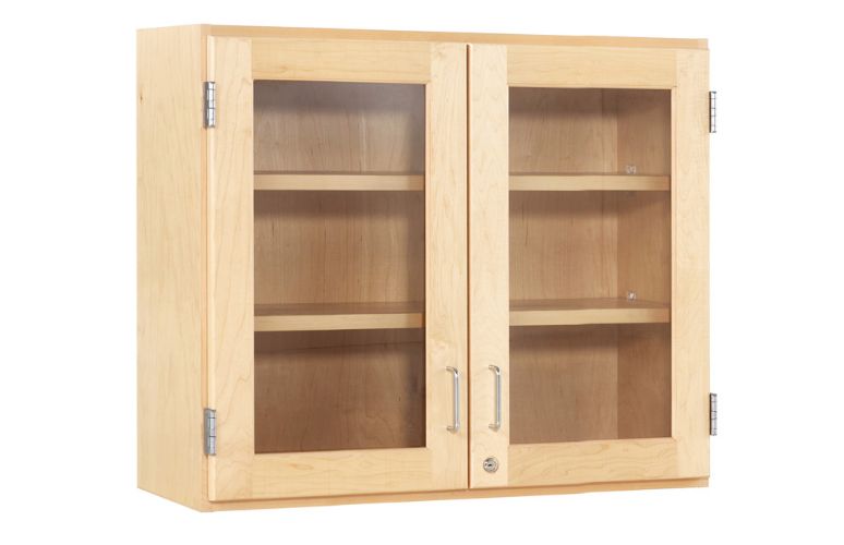 Wooden Hanging Wall Cabinets With Glass, Small Wooden Wall Mounted Cupboard