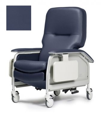Imperial Blue - Deluxe Clinical Care Recliner with Heat and Massage