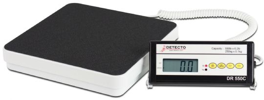 Detecto Portable Scale 550 lb x 0.2 lb Capacity