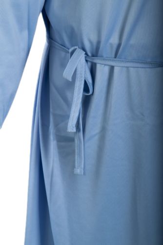 Close Up View of the Waist Ties on the Level 2 Isolation Gown