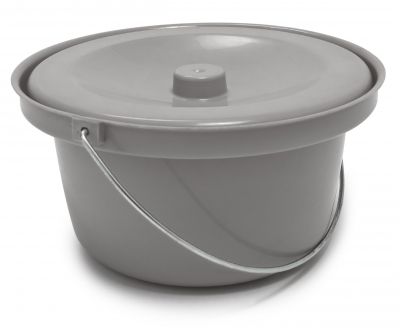 Detailed View of the Commode Pail and Lid