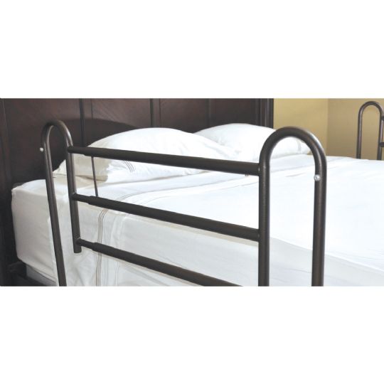 Tool Free Adjustable Length Home Style Bed Rail System