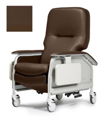Chestnut - Deluxe Clinical Care Recliner with Heat and Massage