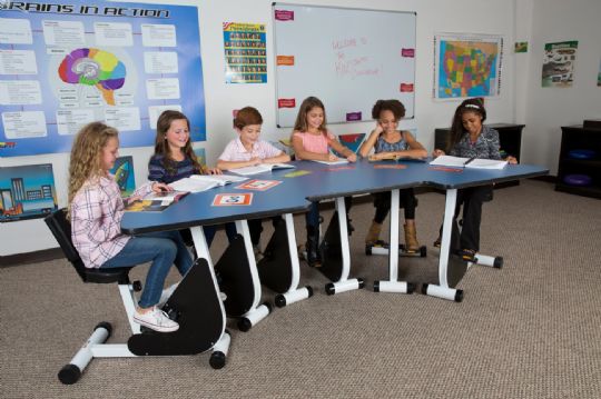Six-Person Pedal Desk - Elementary for 3rd - 5th Grade