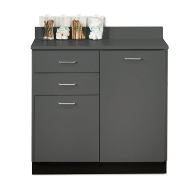 Base Cabinet with 2 Doors and 2 Drawers in Slate Gray
