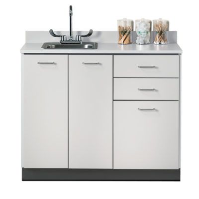 Base Cabinet with 3 Doors and 2 Drawers with Sink
