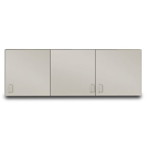 72 in. Long Cabinet with 3 Doors - Ashen Gray