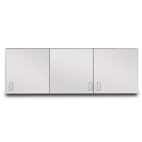 72 in. Long Cabinet with 3 Doors - Gray