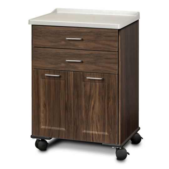 8922-AF Two Drawers - Two Doors/One Shelf - Four Swivel Casters (in Chestnut Hill)