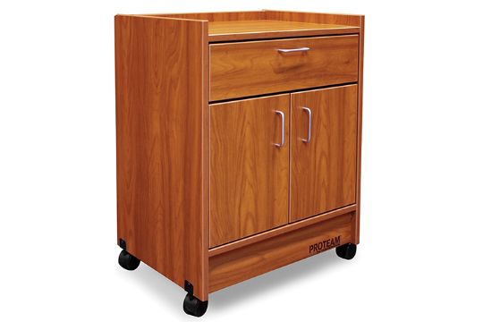 Hausmann ProTeam Mega Rolling Cart - One Drawer, Two Doors