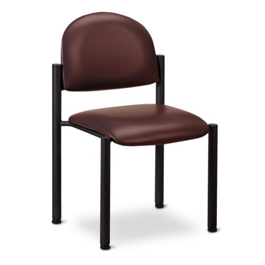 Armless Frame Chair in Burgundy (3BG) Upholstery