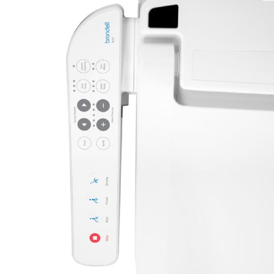 The bidet has an easy-to-use arm control