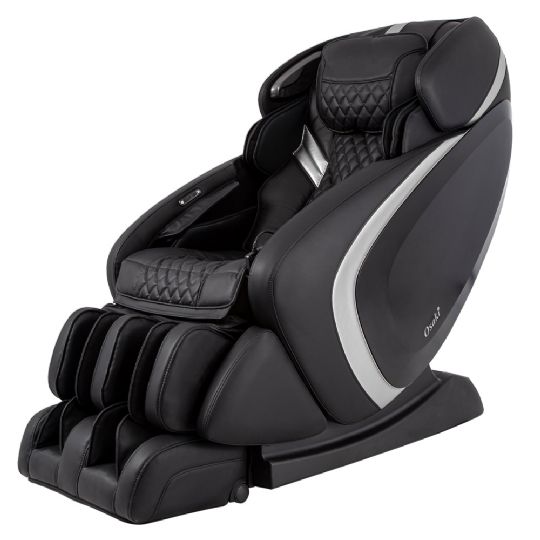 The Admiral Massage Chair shown above is in the color Black with Silver accents