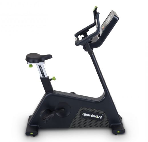 ECO-NATURAL Stationary Upright Exercise Bike - Side View