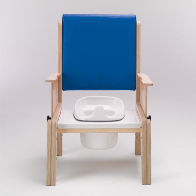 Smirthwaite Combi Toileting and Activity Chair shown with Optional Splash Guard