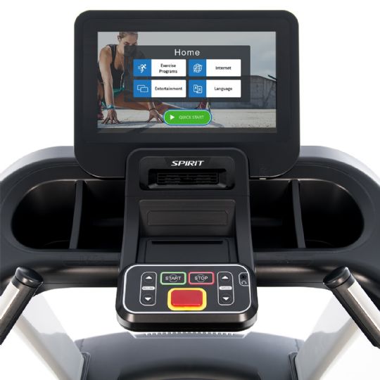 CT800ENT Commercial Smart Treadmill is great for holding cups and other belongings while enjoying the workout. The display is also touchscreen 