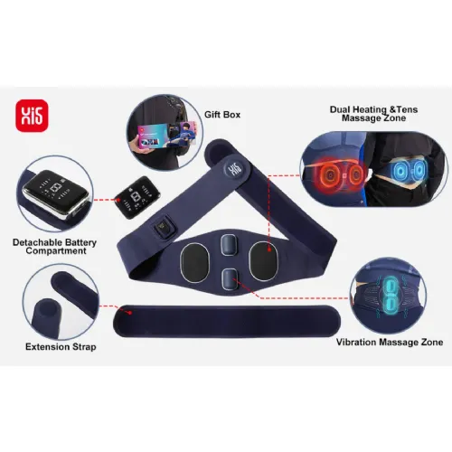 Master Massage D1 Portable TENS Heating Pad Heated Belt for Lower Back Pain Relief - TENS Pulse-Vibration Massage Master Massage D1 Portable TENS Heating Pad Heated Belt for Lower Back Pain Relief - TENS Pulse-Vibration Massage