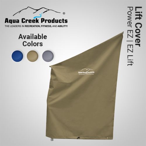 Blue, Tan, and Grey Cover for the EZ Pool Lift