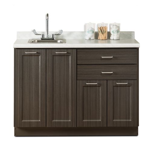 Fashion Finish Base Cabinets in Twilight (2) with Left Sink