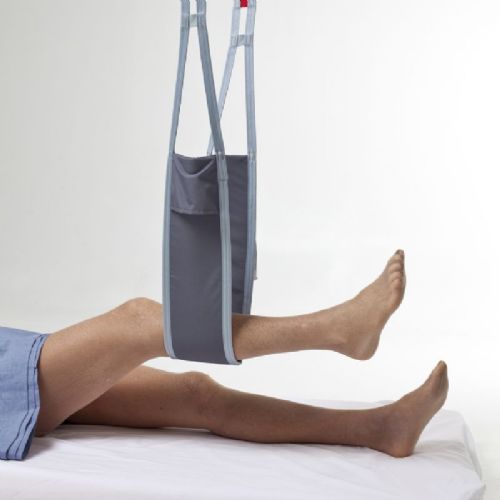 Molift EvoSling FlexiStrap option assists with heavy listing of an arm or leg.