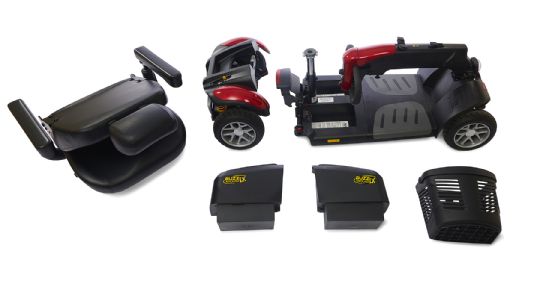 Disassembled scooter