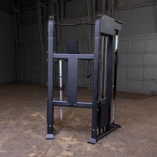 Features a weight rack on each side