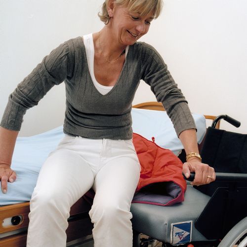 Great aid for bed to wheelchair transfers