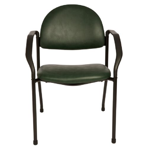 Side Chair With Arms Model: 1200 - Color Shown: Forest Green