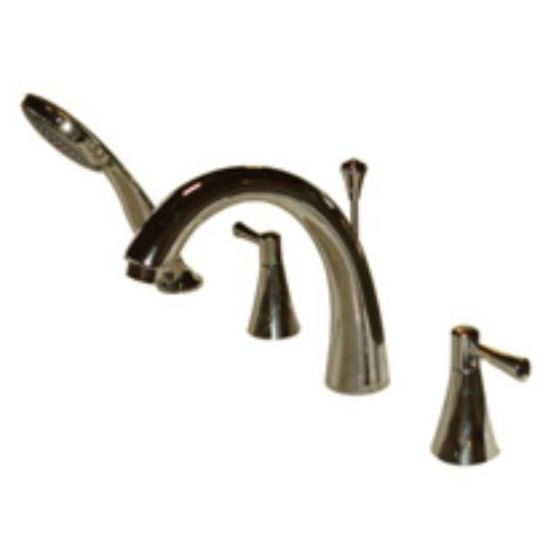 4 piece Roman faucet set shown