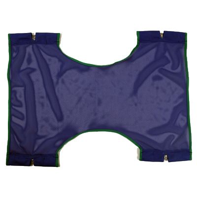 The Invacare Standard Patient Sling is available in solid or mesh polyester, making it easy to clean and quick to dry.