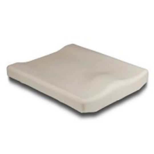 This base is mildly contoured to help provide the patients with additional support and it helps to increase the sitting tolerance when the patient is using a wheelchair with sling upholstery