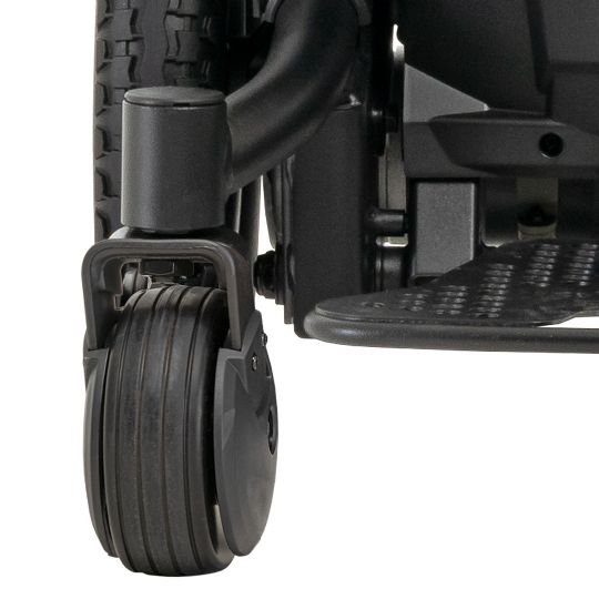 5-inch solid front wheels