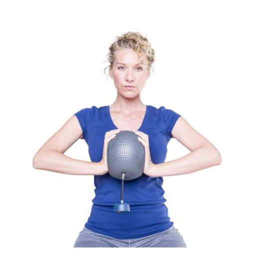 Use with inflatable touch balls for chest strength measurement
