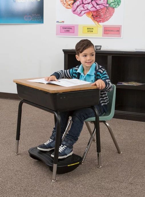 Can be easily used alone or under a desk in a classroom or work space.