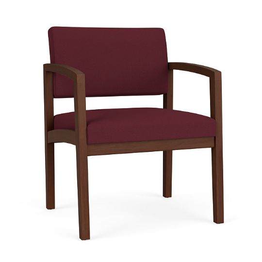 Waiting room chair with WALNUT finish