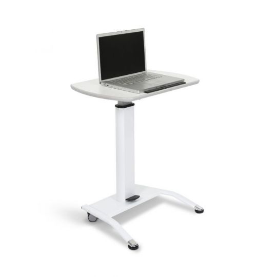 The Pneumatic Height Adjustable Lectern Table can be also be used as a temporary, convenient, movable work surface 