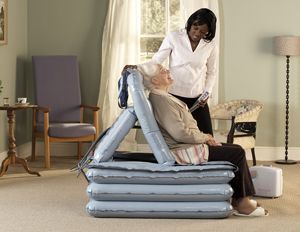 The Camel Cushion Lifter makes it easy to lift patients from the floor.