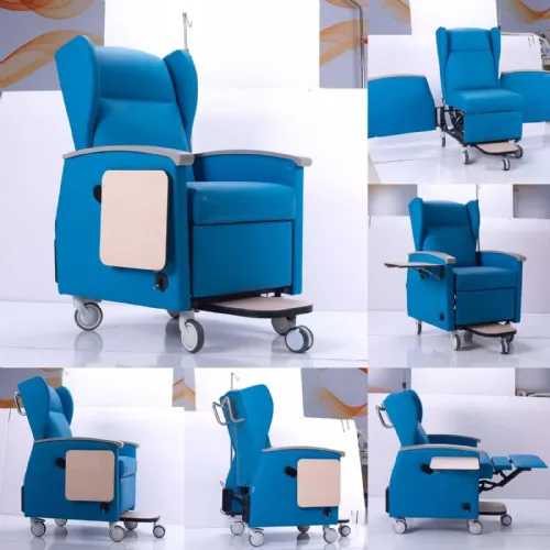 Medical Recliner Chair with Swing-Away Arms and Locking Casters | NitroCare Aura