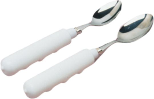 Comfort Hand Non-Slip Grip Teaspoon and Tablespoon