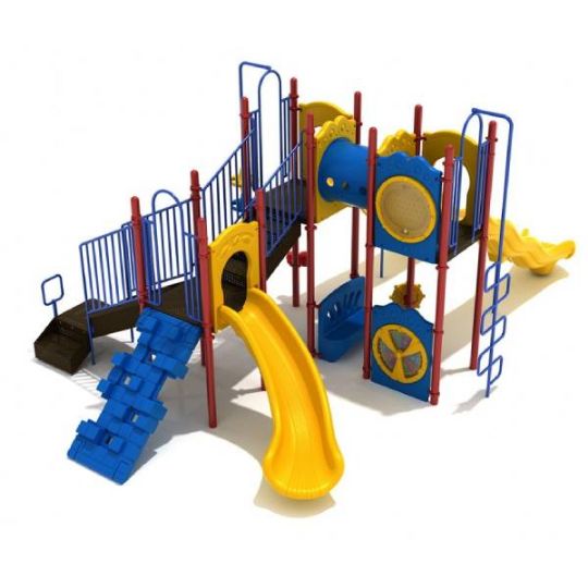 Features 3 slides and multiple activity zones
