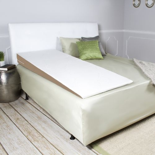Half Width Memory Foam Bed Wedge Pillow, Foam Wedge For Twin Bed